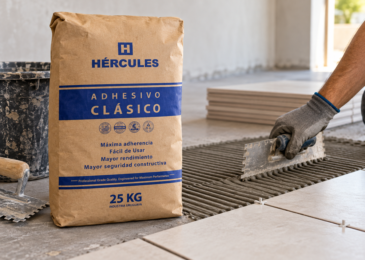 Adhesivo Clásico Hércules para cerámicos